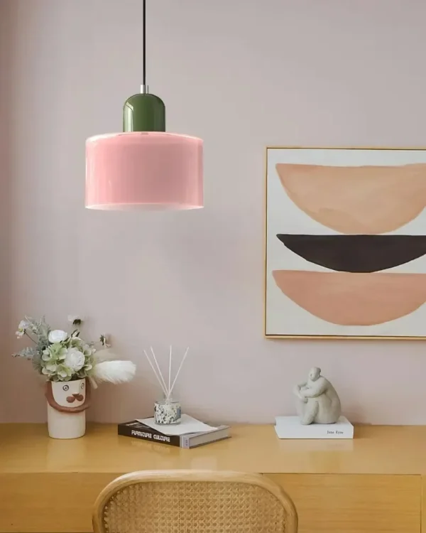 S71515496a1ea4e14ac9a81fededf2a90Y.webp Nordic Modern Glass Bedroom Bedside Long Line Small Chandelier Restaurant Bar