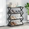 S7312c53cfd604adf9b2bdea79b31cd78s.webp 4Layer X-Type Multi Layered and Space Saving Shoe Rack,Solid Color Simple Home Assembly Shoe Rack
