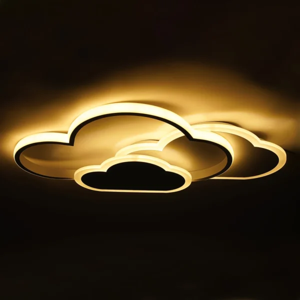 S75e76617c6594fdf97a9d5afea00db28y.webp Cloud Shape LED Ceiling Light Fixture Modern 3-Color Lighting Acrylic Ceiling Lamp for Living Room Bedroom Kid's Room 52x31cm