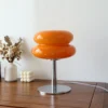 Macaron Glass Table Lamp Trichromatic Dimming Living Room Atmosphere Lamps Eye Protection Decor
