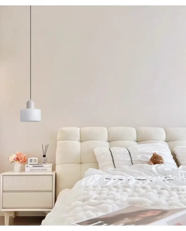 S777f9860ffbe4a70b955afbcc40deb2co.webp Nordic Modern Glass Bedroom Bedside Long Line Small Chandelier Restaurant Bar