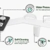 S77ceaca8b7c84d9598b74f82db0162c6u.webp Bidet Toilet Seat Attachment Ultra-thin Non-electric Self-cleaning Dual Nozzles Frontal