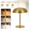 S782ef5ca170a48458856ce6d071c10c37.webp Mushroom Bedside Night Light with 1800mAh Battery, 3 Color Temperatures Adjustable, Button Control, USB Rechargeable