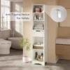 Asofer 67" Tall Bathroom  Cabinet, Narrow Bathroom Storage Cabinet With Sturdy Door