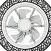 18.5 Inch Ceiling Fan Light Modern Ceiling Fan Light Ceiling Fan Light With Remote Control 35db For Bedroom, Living Room, Kitchen