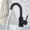 Bathroom Basin Faucet Hot and Cold Wash Mixer Faucet 360 Rotating Sink Faucet Bathroom Single Handle Faucet 304 Stainless Steel