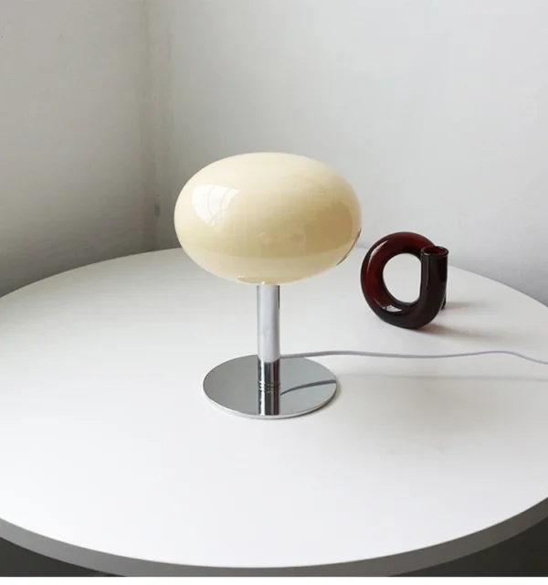 Macaron Glass Table Lamp Trichromatic Dimming Living Room Atmosphere Lamps Eye Protection Decor