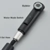 Kitchen pull-out faucet 304 stainless steel hot and cold faucet black sink faucet with two levels of water outlet