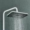 Gun Grey Piano Digital 4 Function Shower Set Bathroom Faucets Hot Cold Waterfall Digtial Display Tap Rainfall Shower System