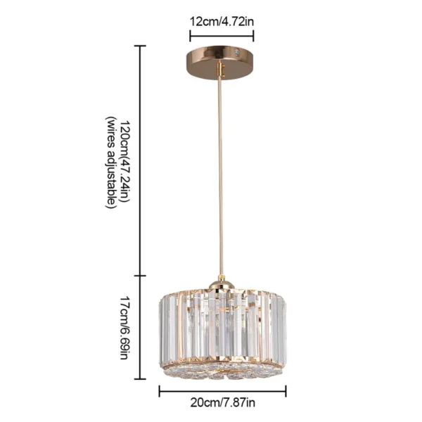 Modern Pendant  Light Luxury Chandelier Led Crystal Ceiling Lamp