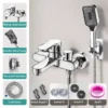 Bathroom Shower Faucet Mixing Valve Shower Shower Set Bathtub Mixing Switch Triple Hot and Cold Faucet Shower Faucet