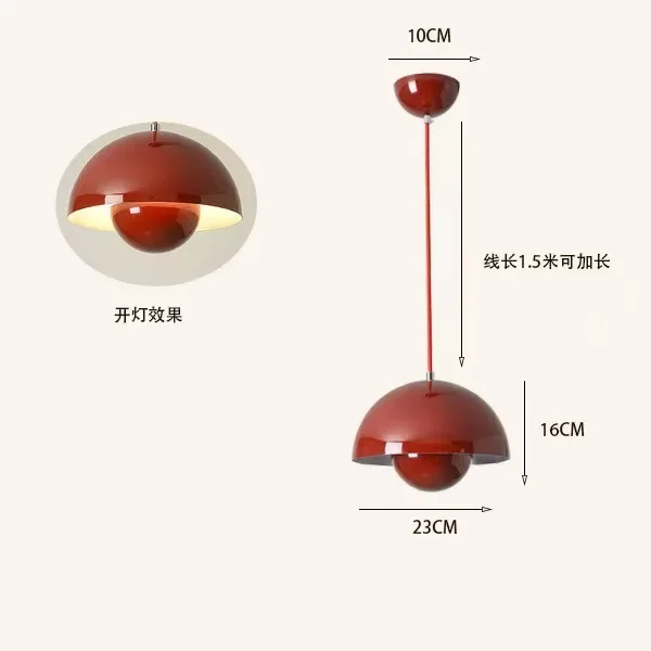 S8811b7370133403ebf221479b6e8bf98l.webp Creative Chandelier Bedroom Study Restaurant Pendant Lights Decorative Lamp Multi-color 23cm