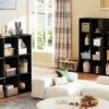 9 Cube Storage Organizer Wooden Shelf Bookcase Open Bookshelf for Living Room and Home Office Display Storage Bookcase