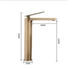 Basin Faucets Antique Bronze Bathroom Faucet Hot & Cold Brass Bathroom Sink Faucet Deck Mounted Lavotory Faucet  Mixer Water Tap