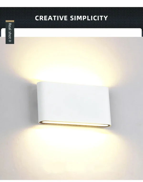 Nordic Wall Light  Aluminum IP65 Waterproof Indoor Wall Lamp Up Down Corridor Lights for Home Stairs