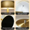 S8d19af59850e4f5386197e3507626298H.webp Mushroom Bedside Night Light with 1800mAh Battery, 3 Color Temperatures Adjustable, Button Control, USB Rechargeable