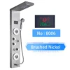 S8d1e732ea5e84f70b198ad100c936e36r.webp LED Shower Panel Waterfall Rain Digital Display Shower Faucet System Set Bathroom Column Mixer With SPA Massage Jet