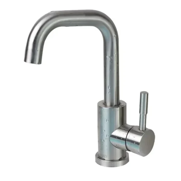 Bathroom Basin Faucet Hot and Cold Wash Mixer Faucet 360 Rotating Sink Faucet Bathroom Single Handle Faucet 304 Stainless Steel