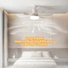 LED 30W Ceiling Fan Light E27 with Remote Control for Dimming Suitable for Living Room Study