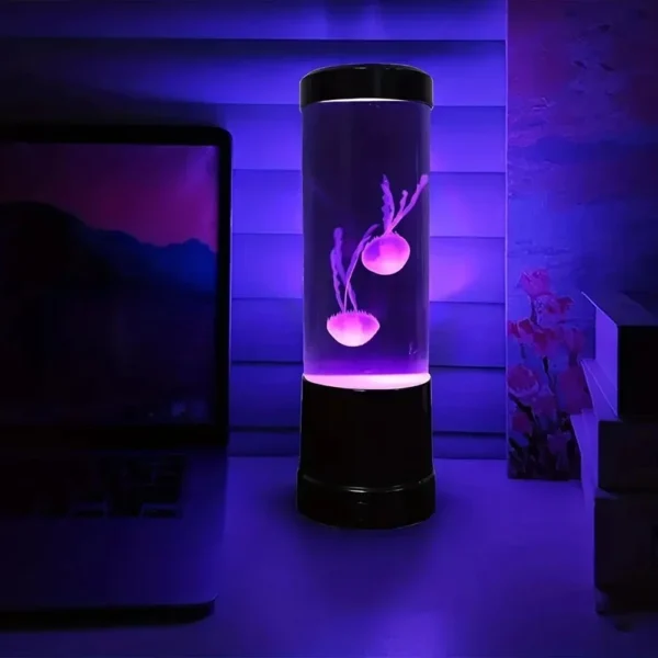 Jellyfish Lamp LED Remote Control Color Changing Aquarium Light With 8 Colors