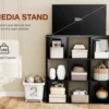 9 Cube Storage Organizer Wooden Shelf Bookcase Open Bookshelf for Living Room and Home Office Display Storage Bookcase