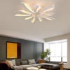 S93c55c61dff84afa96393140e53a5b35C.webp Acrylic Modern Ceiling Lamp Chandelier Pendant Light Led Living Dining Room Luminair Nordic Indoor Hotel Flower Decor