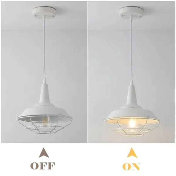 S93d14ff96e2c4844963e76bc9d8e2cd1M.webp 3- Light Red Vintage Pendant Light Retro Loft Chandelier Pendant Home Lighting for Living Room Kitchen Dining Bedroom (Set of 3)