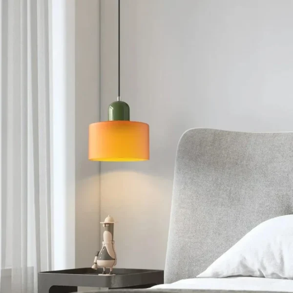S93e2fd2422fa4393b5ae0ede74fe5036F.webp Nordic Modern Glass Bedroom Bedside Long Line Small Chandelier Restaurant Bar