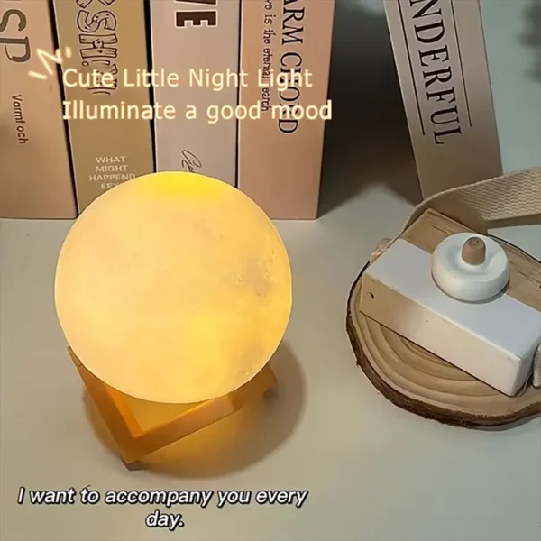 Book Light LED Moon Light Galaxy Light, Moon Night Light