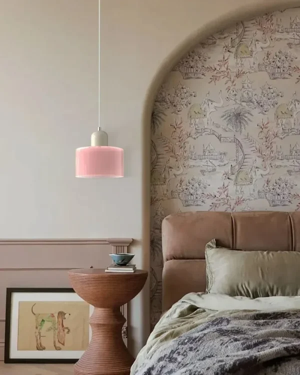 S98f7a23c81f24f80ae1a1d59329cbca9h.webp Nordic Modern Glass Bedroom Bedside Long Line Small Chandelier Restaurant Bar