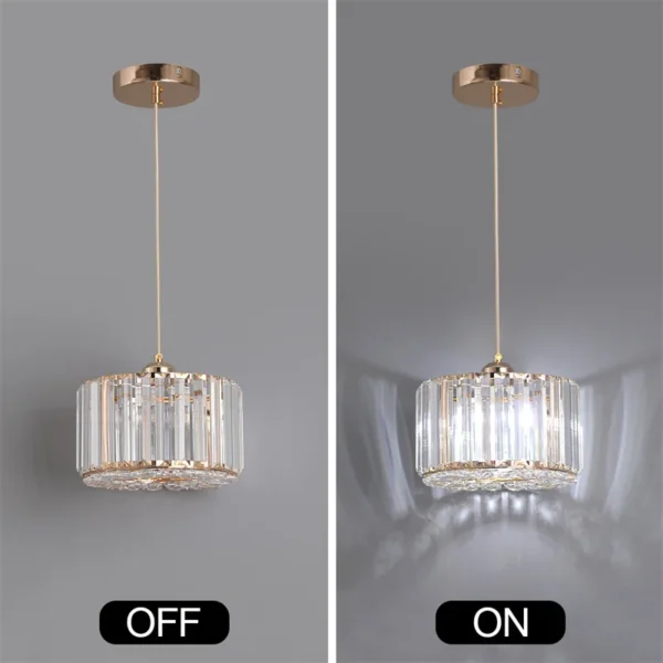 Modern Pendant  Light Luxury Chandelier Led Crystal Ceiling Lamp