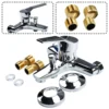 Chrome Bathroom Faucet Bathtub Facuet Wall Mounting Cold and Hot Shower Faucet