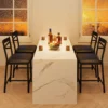 Bar Stools Set of 4, Counter Height Bar Chairs with Back and Thick Cushion, 26 Inch