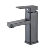 Bathroom Faucets Black/Chrome Hot and Cold Mixer Faucets Vanity Bathroom Kitchen Deck Mounted Bathroom Sink Faucets