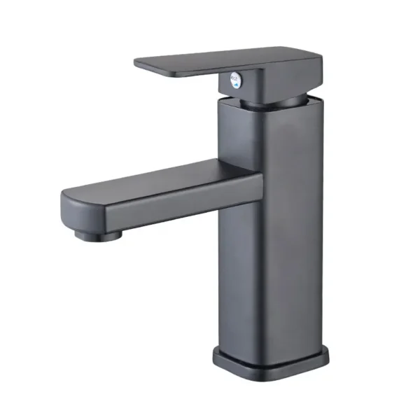 Bathroom Faucets Black/Chrome Hot and Cold Mixer Faucets Vanity Bathroom Kitchen Deck Mounted Bathroom Sink Faucets