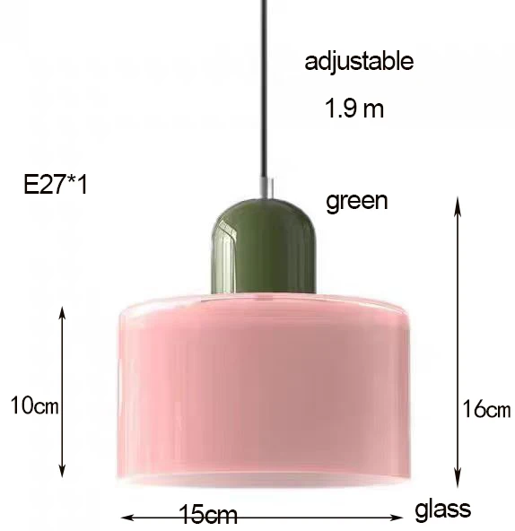 S9f17f69a4d2543bb9b4b7d2016fe69096.webp Nordic Modern Glass Bedroom Bedside Long Line Small Chandelier Restaurant Bar
