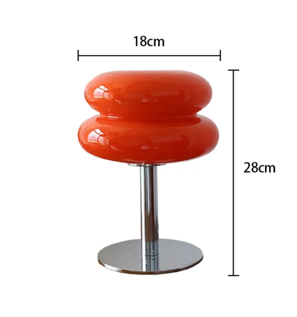 Macaron Glass Table Lamp Trichromatic Dimming Living Room Atmosphere Lamps Eye Protection Decor