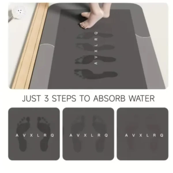 Sa00cf40f6afc4c88bec1fa957616a48br.webp Fast Drying Diatomite Bath Mat Non-Slip Absorbent.