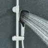 Gun Grey Piano Digital 4 Function Shower Set Bathroom Faucets Hot Cold Waterfall Digtial Display Tap Rainfall Shower System