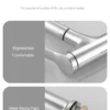 Bathroom Sink Pull-out Hot and Cold Water Mixer Faucet for Bathroom Grey/Chrome 3 Functions Mouthwash Faucet Deck Mount