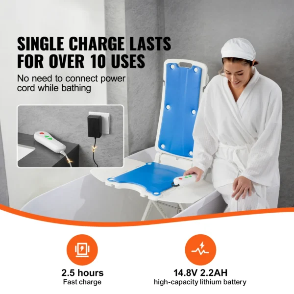 Electric Chair Lift Devices to Lift Elderly off Floor, Height Adjustable, Support Up to 310 LBS,  for Seniors, Patient
