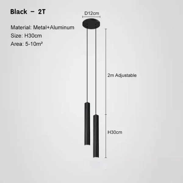 Nordic LED Cord Pendant Lighting for Kitchen Bedside Adjustable Line Suspended Hanging Lamps Chandelier