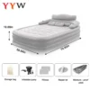 2 Persons Inflatable Mattress Camping Folding Outdoor Indoor Home Air Cushion 48cm High Bed Lazy Laying Soft Skin-friendly