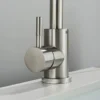 Black Nickel Bathroom Basin Faucet 304 Stainless Steel Hot Cold Wash Mixer Crane Tap 360 Rotation Sink Faucets Single Handle