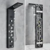 Sac33b4a0ca3d41a9b31a954411057eeeC.webp LED Shower Panel Waterfall Rain Digital Display Shower Faucet System Set Bathroom Column Mixer With SPA Massage Jet