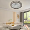 18.5 Inch Ceiling Fan Light Modern Ceiling Fan Light Ceiling Fan Light With Remote Control 35db For Bedroom, Living Room, Kitchen