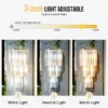 Sad5dca4cc03146d3840a49a7e958cde9P.webp Modern Crystal Wall Lamp 3-Layer Wall Crystal Sconce Light E14 Led Corn Lights