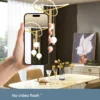 Sad613c1201c64d6ab16484fbede140743.webp Lollipop-Shaped LED Pendant Light, with Three Adjustable Light Colors, Remote Control/Switch Operation, and Adjustable Height