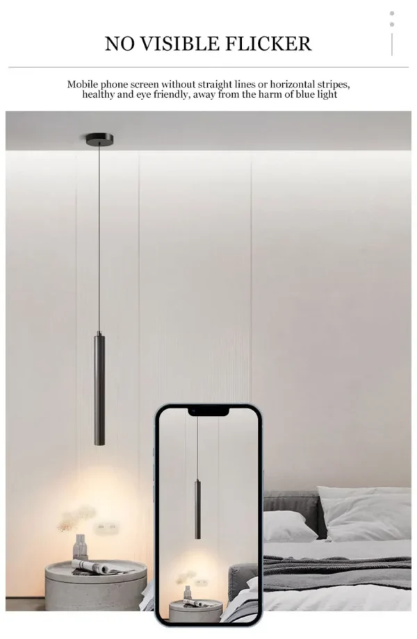 Nordic LED Cord Pendant Lighting for Kitchen Bedside Adjustable Line Suspended Hanging Lamps Chandelier
