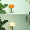 Macaron Glass Table Lamp Trichromatic Dimming Living Room Atmosphere Lamps Eye Protection Decor